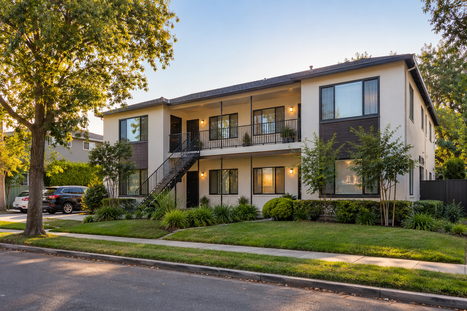 Representative small multifamily rental property in the United States